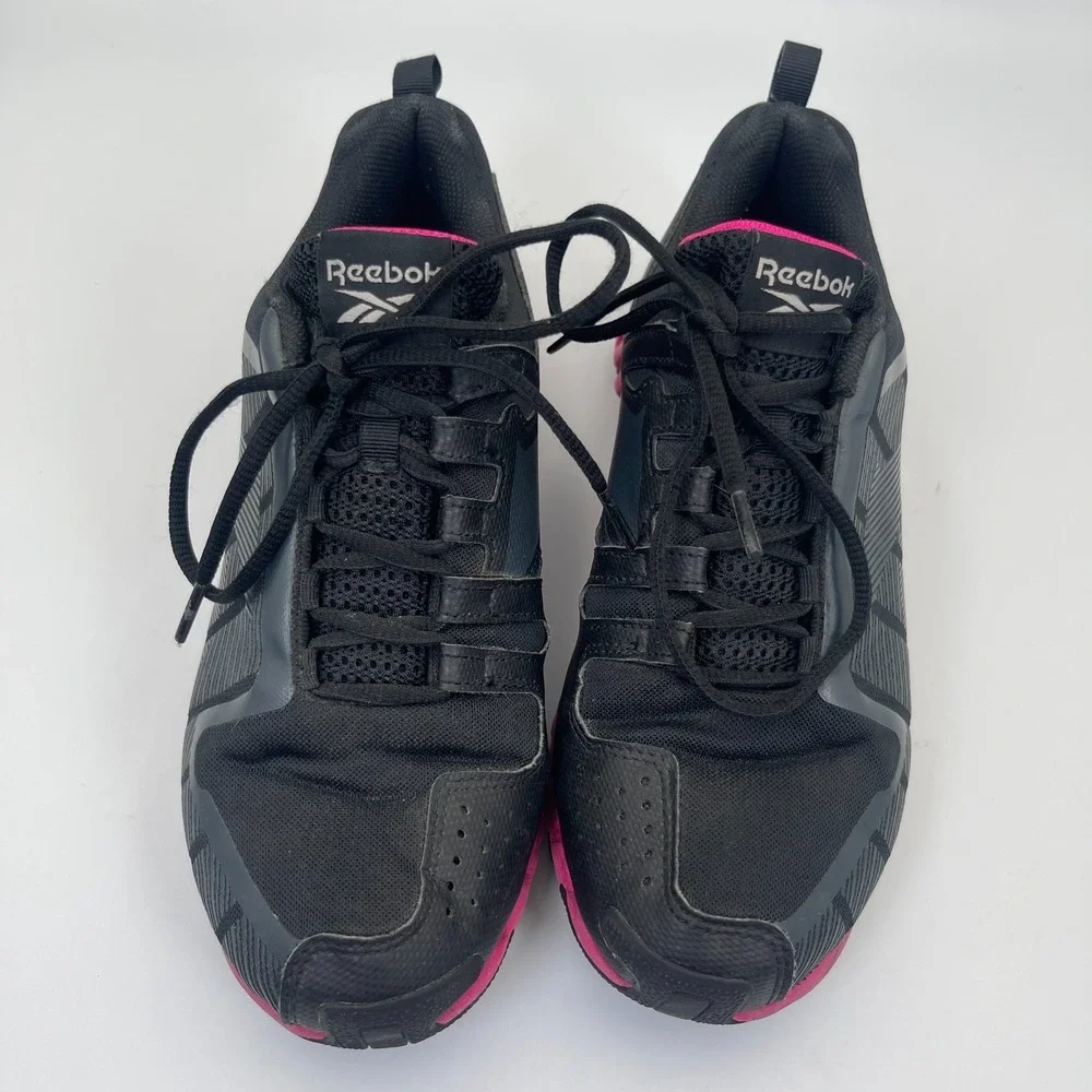 Reebok ZigWild Trail 6 Running Shoes Women's Size 9 Black Pink Zig-Zag Sole